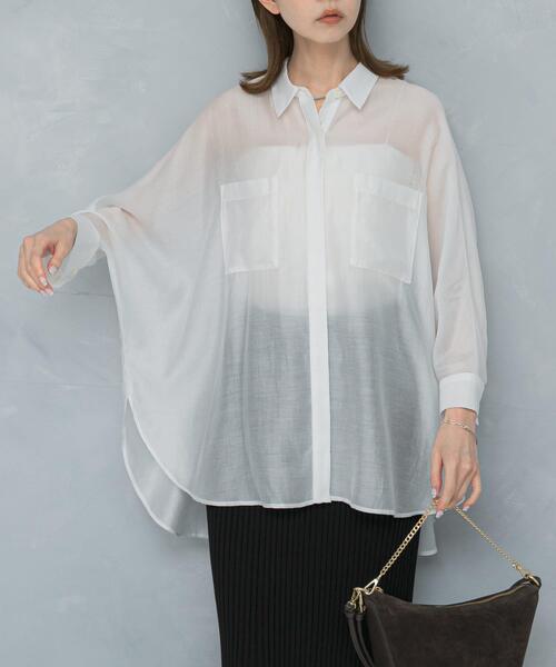 アーバンリサーチ ロッソ（URBAN RESEARCH ROSSO）/アセテートシアードルマンシャツ セール】アセテートシアードルマンシャツ（シャツ/ブラウス）｜URBAN