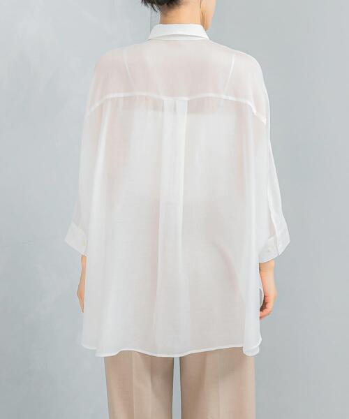 URBAN RESEARCH ROSSO WOMEN(アーバンリサーチ ロッソ)の「アセテートシアードルマンシャツ(シャツ/ブラウス・レディース・ピンク/オフホワイト・FREE)」の15枚目の写真