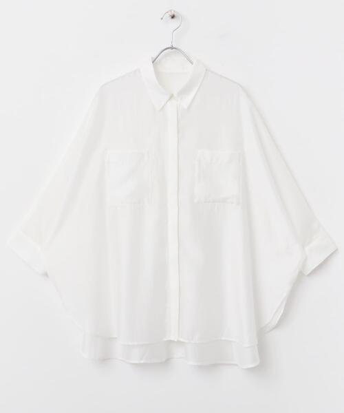 URBAN RESEARCH ROSSO WOMEN(アーバンリサーチ ロッソ)の「アセテートシアードルマンシャツ(シャツ/ブラウス・レディース・ピンク/オフホワイト・FREE)」の11枚目の写真