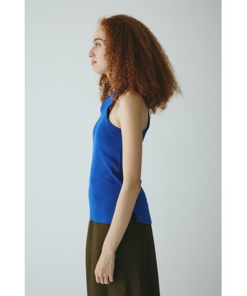 HeRIN.CYE（ヘリンドットサイ）の「American sleeve tank top　　アメリカンスリーブタンクトップ（タンクトップ・レディース・ブラック/ブルー/オフホワイト/レッド/ブラウン・FREE）」の7枚目の写真