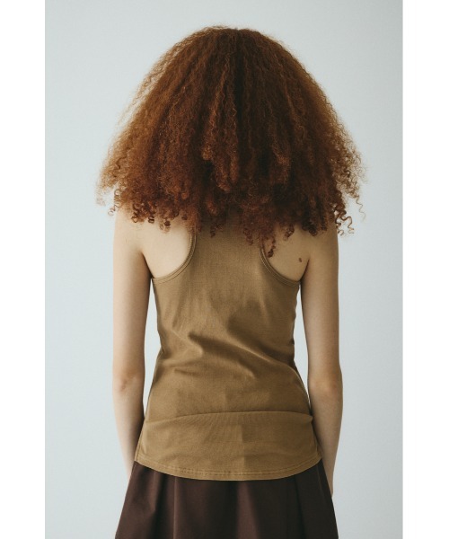 HeRIN.CYE（ヘリンドットサイ）の「American sleeve tank top　　アメリカンスリーブタンクトップ（タンクトップ・レディース・ブラック/ブルー/オフホワイト/レッド/ブラウン・FREE）」の15枚目の写真