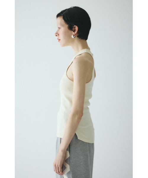 HeRIN.CYE（ヘリンドットサイ）の「American sleeve tank top　　アメリカンスリーブタンクトップ（タンクトップ・レディース・ブラック/ブルー/オフホワイト/レッド/ブラウン・FREE）」の20枚目の写真