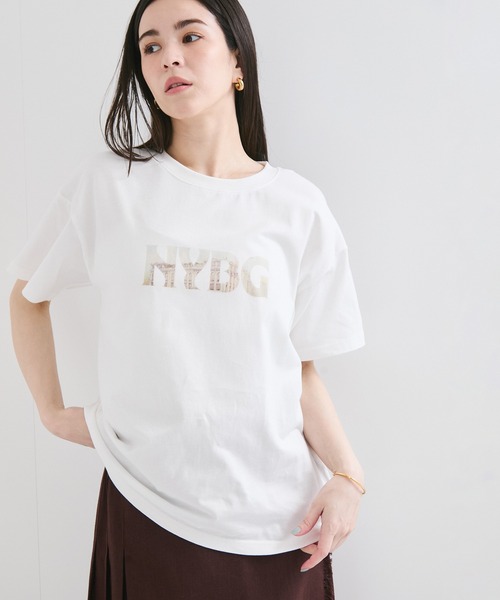 le cercle ADAM ET ROPE'(ルセルクルアダムエロペ)の「【NYBG】ガーデンロゴTシャツ(Tシャツ/カットソー・レディース・ホワイト系その他・S/M)」の9枚目の写真
