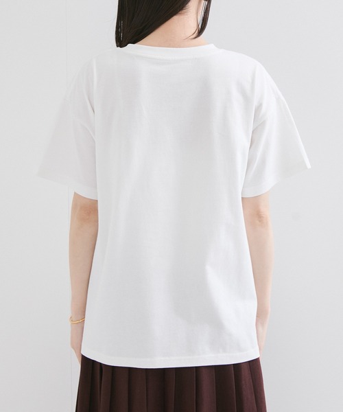 le cercle ADAM ET ROPE'(ルセルクルアダムエロペ)の「【NYBG】ガーデンロゴTシャツ(Tシャツ/カットソー・レディース・ホワイト系その他・S/M)」の6枚目の写真