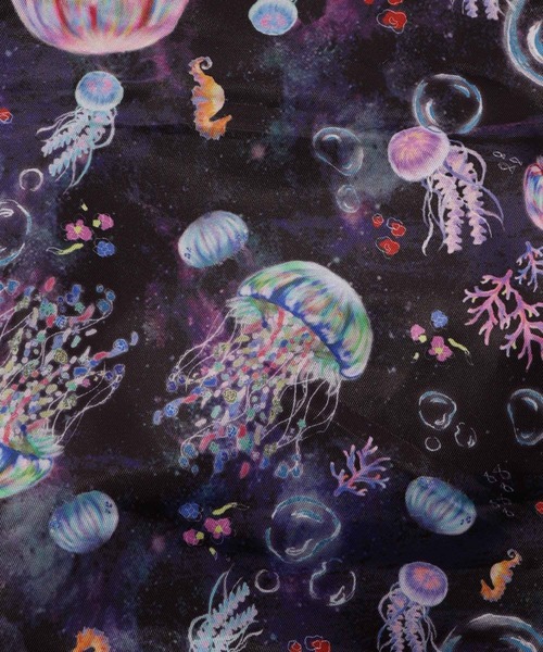 ScoLar（スカラー）の「652435：バナナ・蝶・くらげ 3柄展開パッカブルナップサック（バックパック/リュック・レディース・アイボリー/ブラック/ブルー・FREE）」の20枚目の写真