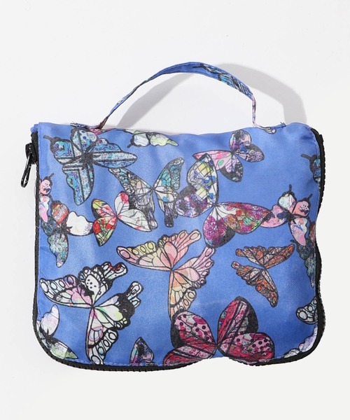 ScoLar（スカラー）の「652435：バナナ・蝶・くらげ 3柄展開パッカブルナップサック（バックパック/リュック・レディース・アイボリー/ブラック/ブルー・FREE）」の22枚目の写真