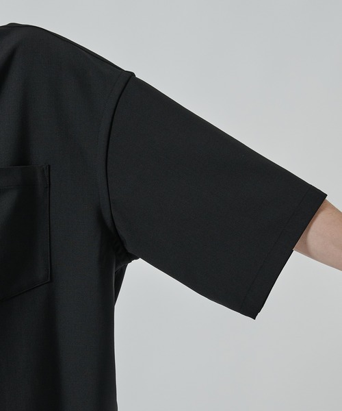 STUDIOUS(ステュディオス)の「【STUDIOUS】SUMMER WOOL SHIRTS(シャツ/ブラウス・メンズ・ダークブラウン/ブラック/カーキ・1/2)」の12枚目の写真