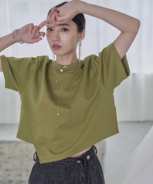 アシメカットTシャツ(HARE）（Tシャツ/カットソー）｜HARE（ハレ）の
