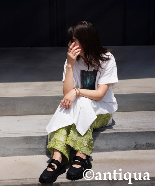 antiqua(アンティカ)の「厚底スニーカーサンダル(サンダル・レディース・ブラック・25/24/23)」の7枚目の写真