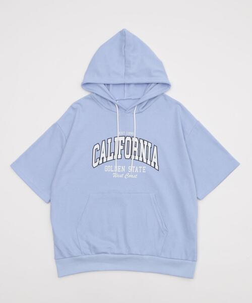 WESTV パーカー ブランケット Tシャツ WOND/CALIFORNIAビッグSSパーカー（Tシャツ/カットソー）｜WOND