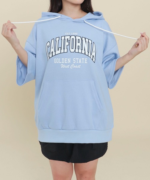 セール】WOND/CALIFORNIAビッグSSパーカー（Tシャツ/カットソー
