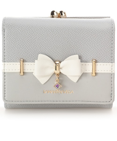 SAMANTHAVEGA(サマンサベガ)の「バイカラーアクセントリボン折財布(財布・レディース・ピンク/ホワイト/ライトブルー/ブラック・FREE)」の21枚目の写真