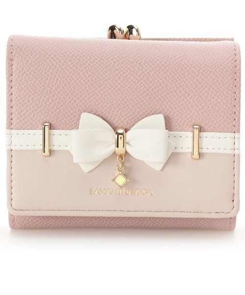 SAMANTHAVEGA(サマンサベガ)の「バイカラーアクセントリボン折財布(財布・レディース・ピンク/ホワイト/ライトブルー/ブラック・FREE)」の15枚目の写真