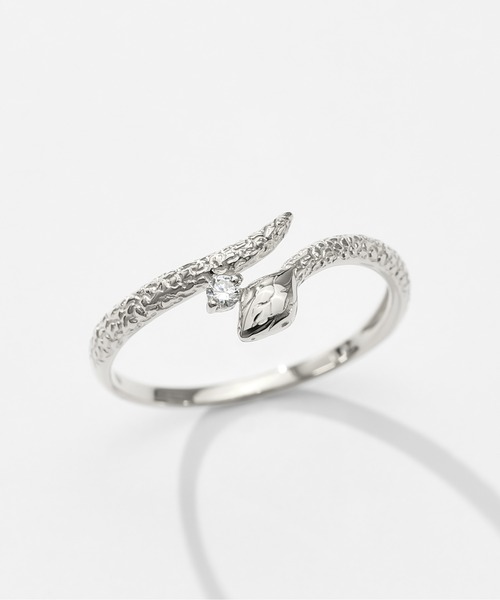 Jewel closet by L&Co.(ジュエルクローゼットバイエルアンドコー)の「プラチナ ヘビ/スネーク リング(リング・レディース・シルバー系2/シルバー系3/シルバー系1・15号/13号)」の1枚目の写真