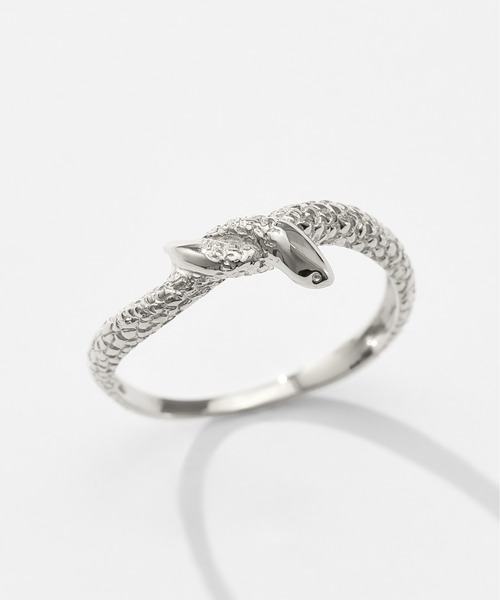 Jewel closet by L&Co.(ジュエルクローゼットバイエルアンドコー)の「プラチナ ヘビ/スネーク リング(リング・レディース・シルバー系2/シルバー系3/シルバー系1・15号/13号)」の3枚目の写真