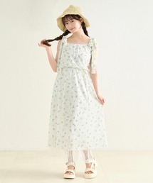 apres jour by あかちゃす | 【あかちゃすコラボアイテム】花柄チュールワンピースセット(ワンピース)