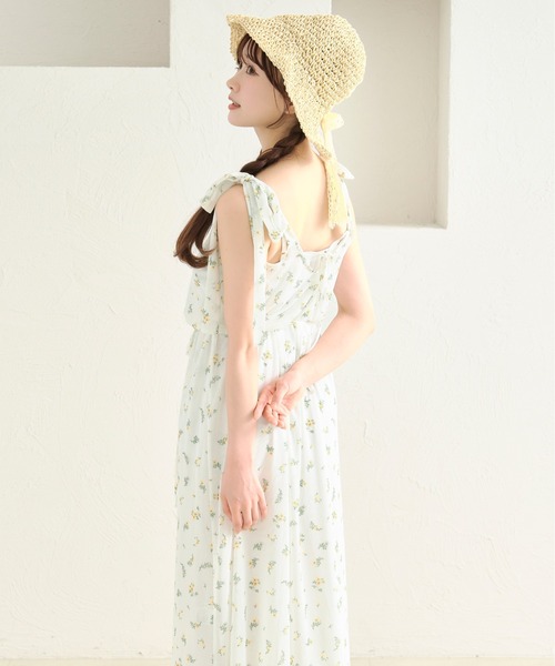 apres jour by あかちゃす（アプレジュールバイアカチャス）の「【あかちゃすコラボアイテム】花柄チュールワンピースセット（ワンピース・レディース・ブラック/ホワイト/ホワイト系その他・X-LARGE/フリー）」の9枚目の写真