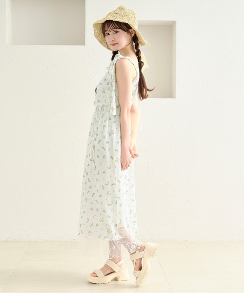 apres jour by あかちゃす（アプレジュールバイアカチャス）の「【あかちゃすコラボアイテム】花柄チュールワンピースセット（ワンピース・レディース・ブラック/ホワイト/ホワイト系その他・X-LARGE/フリー）」の11枚目の写真