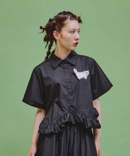 セットアップ対応】ボリュームフリルシャツ（シャツ/ブラウス
