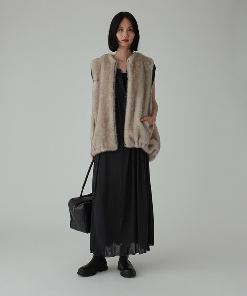 バビロン　フェイクファージレ セール】フェイクファージレ（その他アウター）｜BABYLONE（バビロン