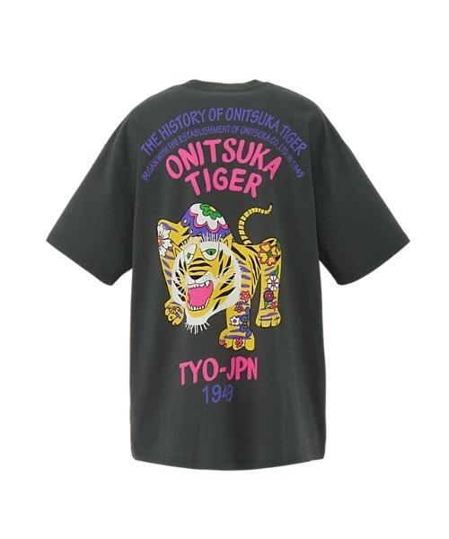 Onitsuka Tiger(オニツカタイガー)の「OVERSIZED GRAPHIC TEE / オーバーサイズドグラフィックティー(Tシャツ/カットソー・レディース・パープル系その他/グリーン系その他/ベージュ/ホワイト/ネイビー・XS/S/M/L/XL)」の4枚目の写真