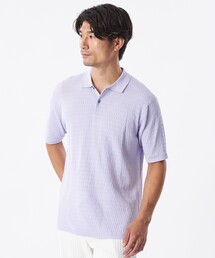 新品EPOCA UOMOポロシャツ Safari Lounge別注】ハイゲージパイルスキッパーポロシャツ(トップス
