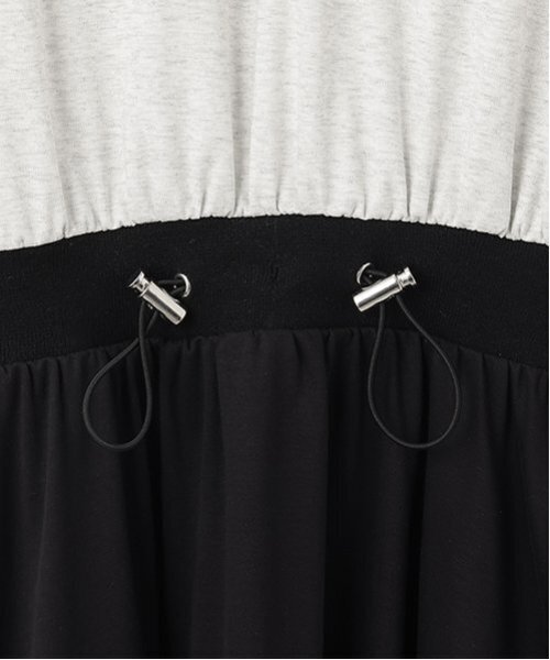 pom ponette junior（ポンポネットジュニア）の「【PEANUTS】【接触冷感】ドッキングカットワンピース（ワンピース・キッズ・カーキ/ブラック・L:160cm/S:140cm/M:150cm）」の8枚目の写真