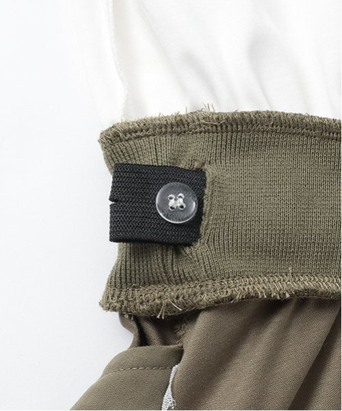 pom ponette junior（ポンポネットジュニア）の「【PEANUTS】【接触冷感】ドッキングカットワンピース（ワンピース・キッズ・カーキ/ブラック・L:160cm/S:140cm/M:150cm）」の9枚目の写真