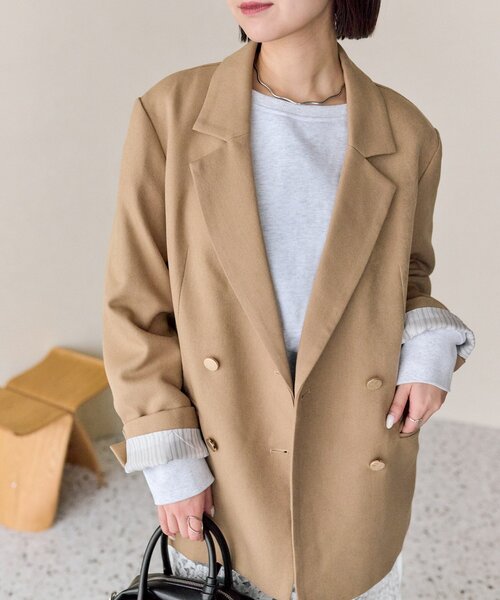 【新品未使用タグ付】mystic 金ボタンテーラードジャケット　ネイビー 金ボタンテーラードジャケット | mystic(ミスティック