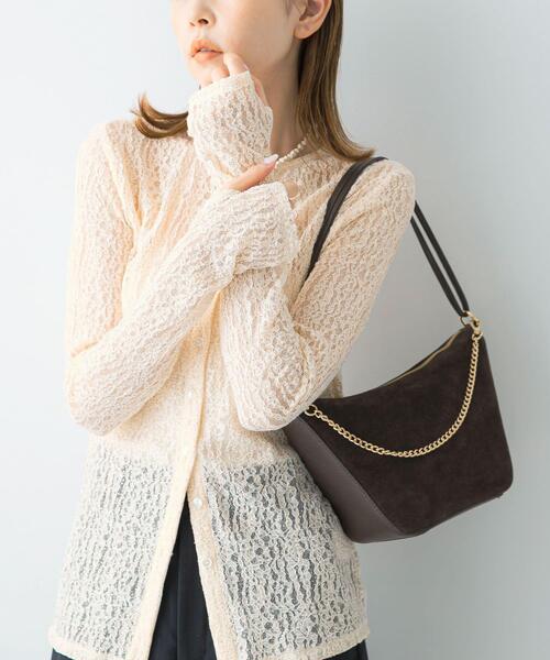 URBAN RESEARCH ROSSO WOMEN(アーバンリサーチ ロッソ)の「ラメレースカットソー(Tシャツ/カットソー・レディース・アイボリー/ブラック・FREE)」の4枚目の写真