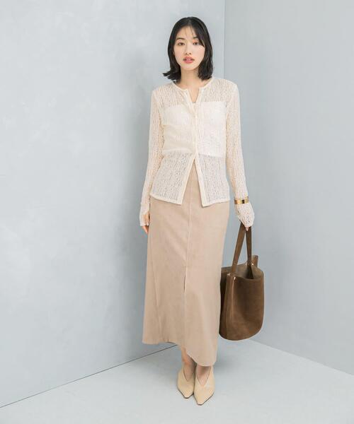 URBAN RESEARCH ROSSO WOMEN(アーバンリサーチ ロッソ)の「ラメレースカットソー(Tシャツ/カットソー・レディース・アイボリー/ブラック・FREE)」の9枚目の写真