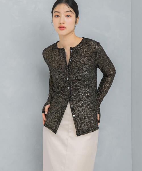 URBAN RESEARCH ROSSO WOMEN(アーバンリサーチ ロッソ)の「ラメレースカットソー(Tシャツ/カットソー・レディース・アイボリー/ブラック・FREE)」の12枚目の写真