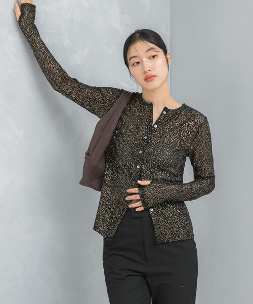 URBAN RESEARCH ROSSO WOMEN(アーバンリサーチ ロッソ)の「ラメレースカットソー(Tシャツ/カットソー・レディース・アイボリー/ブラック・FREE)」の17枚目の写真