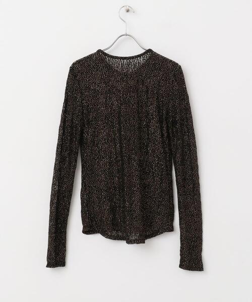 URBAN RESEARCH ROSSO WOMEN(アーバンリサーチ ロッソ)の「ラメレースカットソー(Tシャツ/カットソー・レディース・アイボリー/ブラック・FREE)」の21枚目の写真