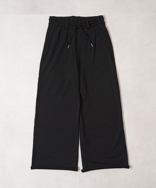 Laufer（ロイファー）の「【Laufer】ベルトループ付き カットオフ ワイドストレート スウェットパンツ / Cut-off wide straight sweatpants（スウェットパンツ・メンズ・ブラック/グレー・S/M/L）」の19枚目の写真