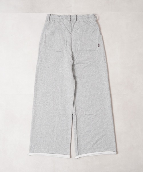 Laufer（ロイファー）の「【Laufer】ベルトループ付き カットオフ ワイドストレート スウェットパンツ / Cut-off wide straight sweatpants（スウェットパンツ・メンズ・ブラック/グレー・S/M/L）」の22枚目の写真