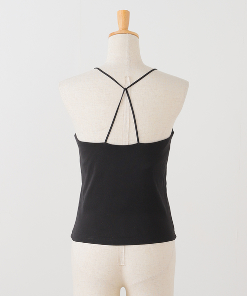 JOURNAL STANDARD（ジャーナルスタンダード）の「フライスバッククロスストラップインナー（カップ付き）（キャミソール・レディース・ラスタ/ホワイト/ブラック・FREE）」の5枚目の写真