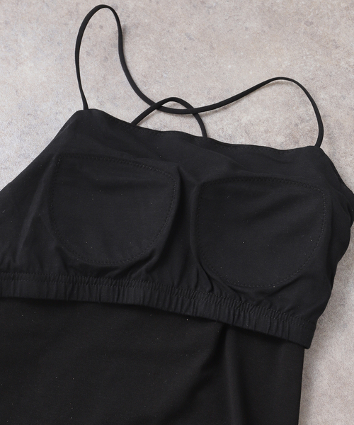 JOURNAL STANDARD（ジャーナルスタンダード）の「フライスバッククロスストラップインナー（カップ付き）（キャミソール・レディース・ラスタ/ホワイト/ブラック・FREE）」の9枚目の写真