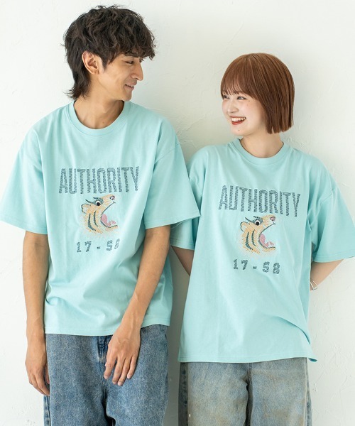 Quash(クアッシュ)の「ムーブアイアニマル刺繍Tシャツ(Tシャツ/カットソー・メンズ・ホワイト系その他/イエロー/ホワイト/ネイビー/ブラック/グリーン・LARGE/MEDIUM)」の4枚目の写真