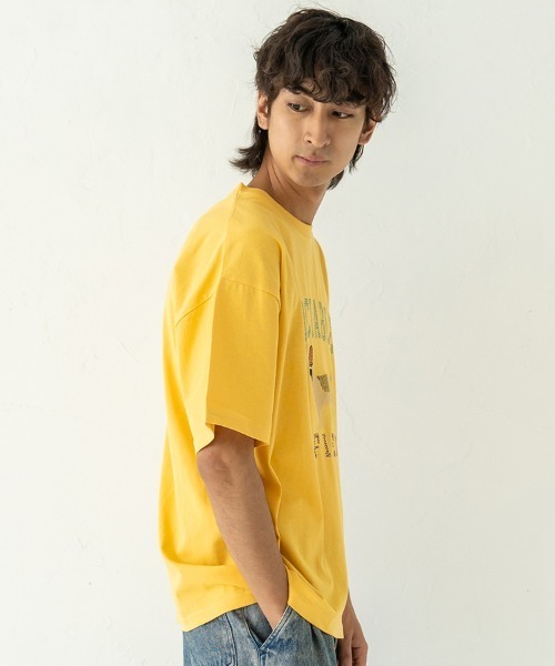 Quash(クアッシュ)の「ムーブアイアニマル刺繍Tシャツ(Tシャツ/カットソー・メンズ・ホワイト系その他/イエロー/ホワイト/ネイビー/ブラック/グリーン・LARGE/MEDIUM)」の7枚目の写真