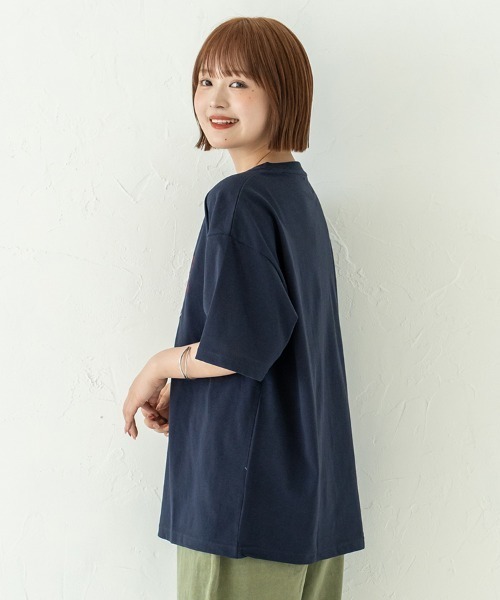 Quash(クアッシュ)の「ムーブアイアニマル刺繍Tシャツ(Tシャツ/カットソー・メンズ・ホワイト系その他/イエロー/ホワイト/ネイビー/ブラック/グリーン・LARGE/MEDIUM)」の17枚目の写真