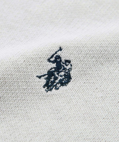 U.S. POLO ASSN.（ユーエスポロアッスン）の「GeeRA別注【U.S. POLO ASSN.】ユーエスポロアッスン　ワンポイント刺繍スウェットライクニット（ニット/セーター・レディース・レッド/オートミール/グレー/ブラック・SMALL/MEDIUM/LARGE/X-LARGE）」の5枚目の写真