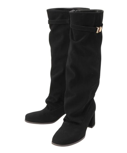 dazzlin（ダズリン）の「ベルトラウンドロングブーツ（ブーツ・レディース・アイボリー/ブラック/ブラウン・MEDIUM/LARGE）」の16枚目の写真