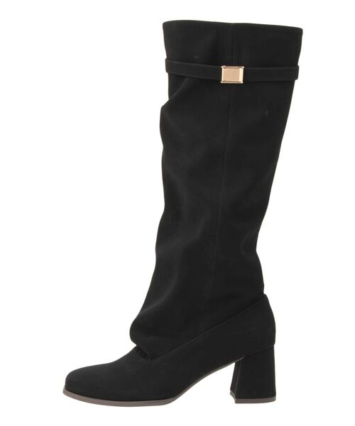 dazzlin（ダズリン）の「ベルトラウンドロングブーツ（ブーツ・レディース・アイボリー/ブラック/ブラウン・MEDIUM/LARGE）」の15枚目の写真