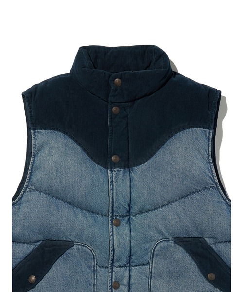 Levi's（リーバイス）の「Levi's/リーバイス ワイルド ウェスト ベスト（ダウンベスト・メンズ・インディゴブルー・XL/L/M/S）」の4枚目の写真