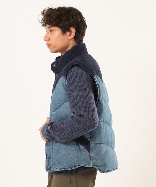 Levi's（リーバイス）の「Levi's/リーバイス ワイルド ウェスト ベスト（ダウンベスト・メンズ・インディゴブルー・XL/L/M/S）」の9枚目の写真