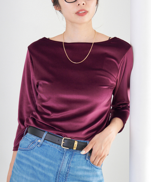 【新品未使用】Meravel ミーラベル ベロアT チャコールグレー高橋志津奈 新品未使用】Meravel ミーラベル ベロアT チャコールグレー高橋志津奈