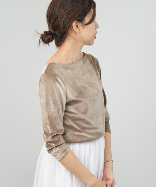 IENA tシャツ スノーベロア ノースリーブ レディース : ZOZOTOWN Yahoo