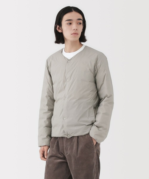無印良品(ムジルシリョウヒン)の「紳士 軽量ダウンポケッタブルノーカラージャケット(その他アウター・メンズ・ライトグレー系/ダークグレー/ブラック・S/M/L/XL)」の3枚目の写真