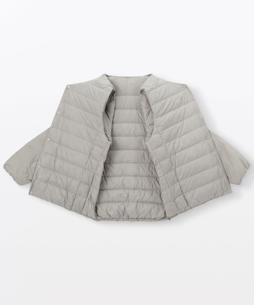 無印良品(ムジルシリョウヒン)の「紳士 軽量ダウンポケッタブルノーカラージャケット(その他アウター・メンズ・ライトグレー系/ダークグレー/ブラック・S/M/L/XL)」の22枚目の写真